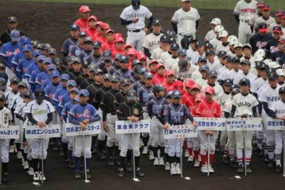 少年野球千葉県選手権(ろうきん旗)大会 開会式